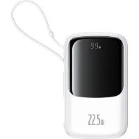Baseus Qpow Pro+, 10000 mAh, Power Delivery, Snel opladen, 22,5 W, Wit