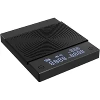 Timemore Black Mirror Basic 2, filterkoffieweegschaal met automatische timer en debietfunctie, precisie van 0,1 g, digitale koffieweegschaal, capaciteit van 2000 g, zwart