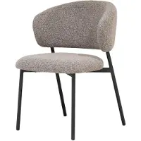 Giga Meubel Eetkamerstoel Feya Taupe/Zwart