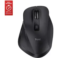 Trust Fyda - Draadloze Muis - Multi-device - Bluetooth - Oplaadbaar - Zwart