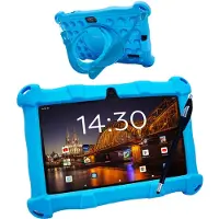 AngelTech Kindertablet Slim – 3+4GB RAM - 32+64GB – 100%Kidsproof – Vanaf 3 Jaar – 7 Inch - Ouderlijk Toezicht – Blauw