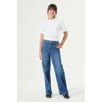 Garcia Annemay meisjes Jeans, 140, Blauw, Wide fit