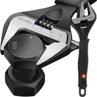 PrzydaSie Verstelbare Moersleutel - 0-35 mm - Carbon Staal - Ergonomische TPR Handgreep