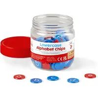 Learning Resources Lowercase Alphabet Chips, 156 Chips - 1+