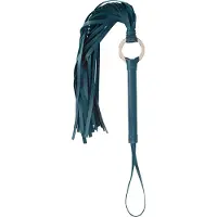Ouch! Ouch Halo - Kunst lederen Flogger - Groen