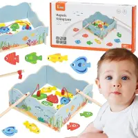 Viga Toys Viga Houten Magnetisch Visspel – Leren en plezier in één - UNI