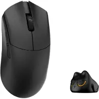 WLMouse Beast G Medium - Draadloze Gaming Muis - 38g - PAW3950 Sensor - 8000 Hz Polling Rate - Kailh Optical V2 Switches - Ultralicht - 300 mAh - Zwart