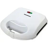 Heinner Sandwichmaker – 750 W – 2 Sandwiches – Antiaanbakplaten – Power- en Ready-indicatielampjes – Automatische Temperatuurregeling – Vergrendelbare Handgreep – Wit