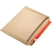 Colompac Enveloppen Kleefstrip CP 015,04,020 Met opening aan de lange zijde Bruin 250 x 353 x 30 mm 20 Stuks
