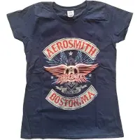 Ginza.se Aerosmith Dames Tshirt -2XL- Boston Pride Blauw