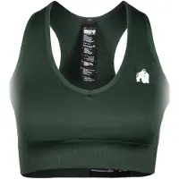 Gorilla wear Sport bh donkergroen / wit