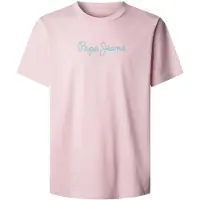 Pepe Jeans Roze Katoenen T-shirt voor Mannen
