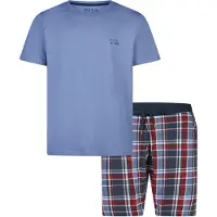 Phil&Co. Pyjama kort 'Essential' lichtblauw