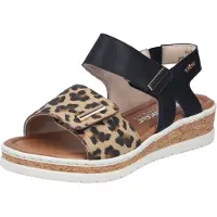 Rieker Sandaal 'Sandalen Plat' zwart