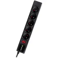 Tracer PowerGear 1.5 m Black 5 sockets