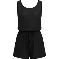 CUPSHE Simple Joy Zwarte Romper
