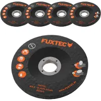 FUXTEC 5er Set 115mm Schruppscheiben für 20V Akku Winkelschleifer FX-E1WS20