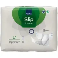 Abena Incontinentie Slip Premium L1 - Eendelig Verband ter Bescherming van Zwaar Urineverlies en (Dunne) Ontlasting - Perfecte Aansluiting door Flexibele Sluitstrips - 26 Stuks