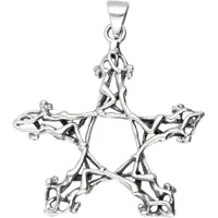 MOOYE ® - Collectie Zilveren Godinnen pentagram kettinghanger