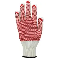 Asatex Handschoen | maat 9 rood | EN 388 PSA-categorie II | katoen (binnen)/polyamide (buiten) | 12 paar - 3685/9 3685/9
