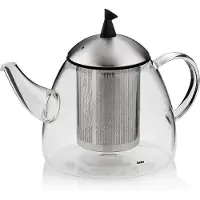 kela Theepot Aurora met Filter Transparant 1,3L