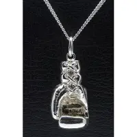 MOOYE ® - Collectie Zilveren Bokshandschoen XL ketting hanger