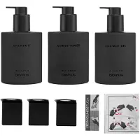 Blomus Kirei glasflessen inkl. wandhouder 3-pack Smoke, gelijmd