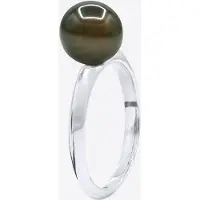 ATELIERS SAINT GERMAIN Ring Echte Tahitiaanse Cultuurparel Rond 8-9 mm - Wit Goud