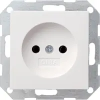 Gira Wandcontactdoos 448003 - enkel 2-polig schroef inbouw - wit