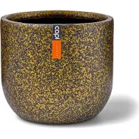 Capi Europe - Bloempot bol Terrazzo 9x8 goud