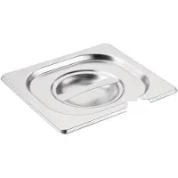 Vogue RVS deksels GN met lepeluitsparing | GN 1/6