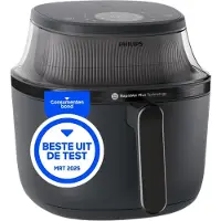 Philips 3000 Serie Airfryer met Kijkvenster – 4,2 L – Zwart – Voor 4 personen – 16 Kookfuncties (NA320/00)
