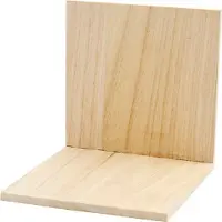 Creativ Company Boekensteun creotime hout 15x15x15cm - 10 stuks