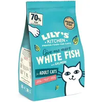 Lily's Kitchen 2x Kattenvoer Droog Adult Witvis & Zalm 2 kg