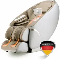 WELCON Maxxcare massagestoel - beige/bruin - 4D bodyscan - Zero Gravity