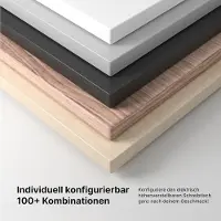 Laura Elektrisch Verstelbaar Bureau 200x90 cm – Ergonomisch Zit-Sta Bureau met 4 Geheugenstanden, Stil Motor Systeem (70-120 cm), Anti-Botsing, Modern Design Zwart/Walnoot –