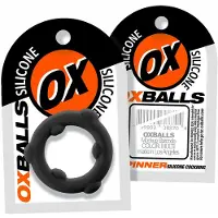 Oxballs - Spinner - Siliconen Cockring - Zwart