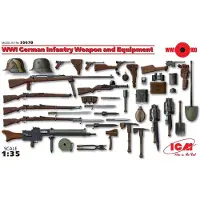 ICM Modelbouwpakket Militaire voertuigen - 35678 WWI German Infantry Weapon and Equipment Plastic - 1:35 - Modelbouw