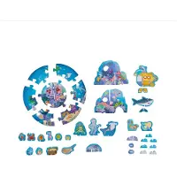 Haba Spel '3D Puzzle Unter Wasser' blauw / geel / rosa