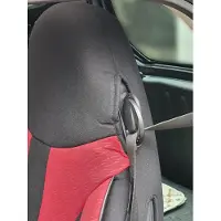 BREMER SITZBEZÜGE Autostoelhoezen voor Smart fortwo BJ 2007-14 – Stoelhoezen voor bestuurder en passagier in Zwart/Wijnrood