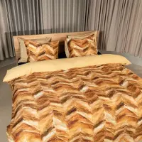 Kayori Yumi Dekbedovertrek Katoensatijn 200x200/220 Goud