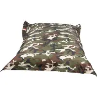 Whoober rechthoek zitzak "St. Tropez" XL outdoor camouflage - Wasbaar - Geschikt voor buiten