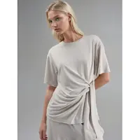 Busem Losse Fit Crew Neck Modal Blouse met Strikdetail