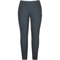 Ulla Popken - Dames - Leggings voering van geweven bont extra warm hoge taille - Antraciet melange - Maat 54+