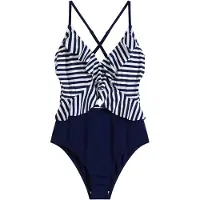 Bonprix Badpak met cut-out en volants maat 36