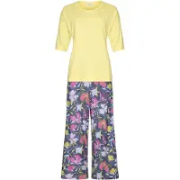 Pastunette Grijs gebloemde pyjama | Maat 36