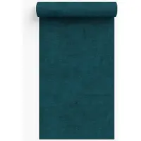 Dutch Wallcoverings - Vliesbehang - Renaissance - Needle Point Plain Petrol Blue - RE521066