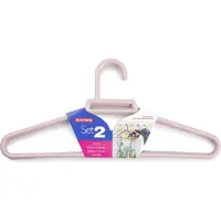 PlasticForte Kledinghangers - 6x - lichtroze - kunststof - 41 cm - kledingkast