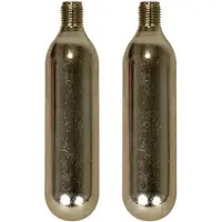 Dresco Co2 patronen 16 gram staal zilver 2-delig