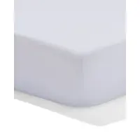 HEMA Topper hoeslaken 160x200cm hotel katoen percal wit (wit)